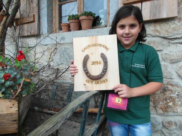 Erinnerungsgabe vom Gaujugendtag 2014 auf Gut Aichet